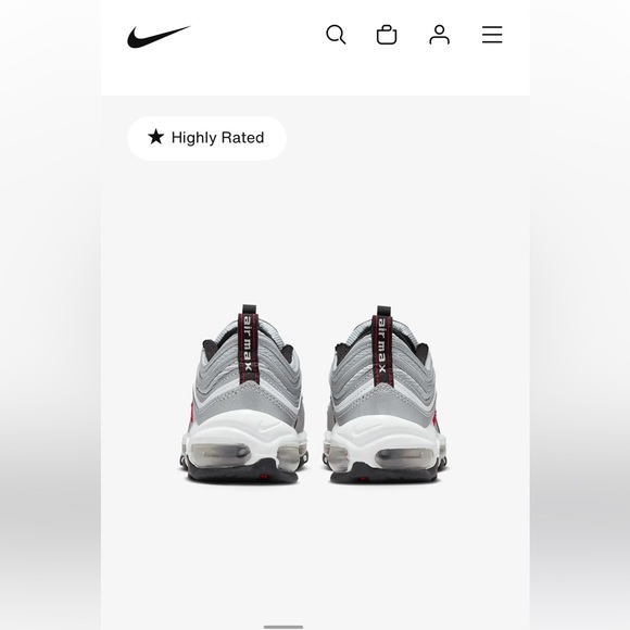 nike air max 97 size 10 gray worn 1x - Picture 15 of 16